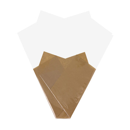 Field bouquet Prefold Kraft / Cellophane - 50cm