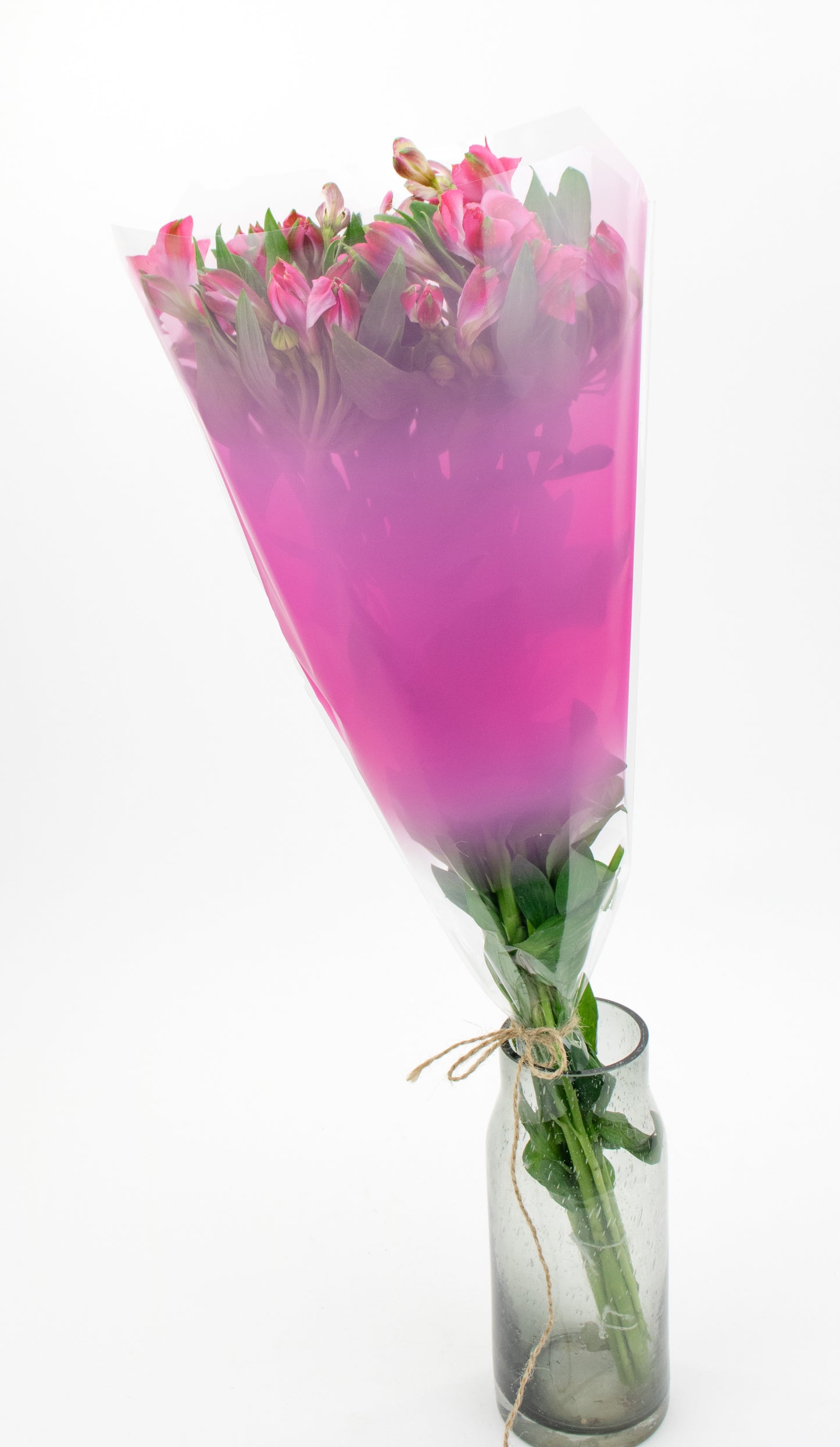 Basic Diamond Top Sleeve Hot=Pink with flowers